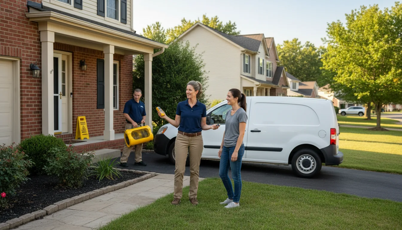 Water restoration image for Water Damage & Restoration Services in Peggy, TX